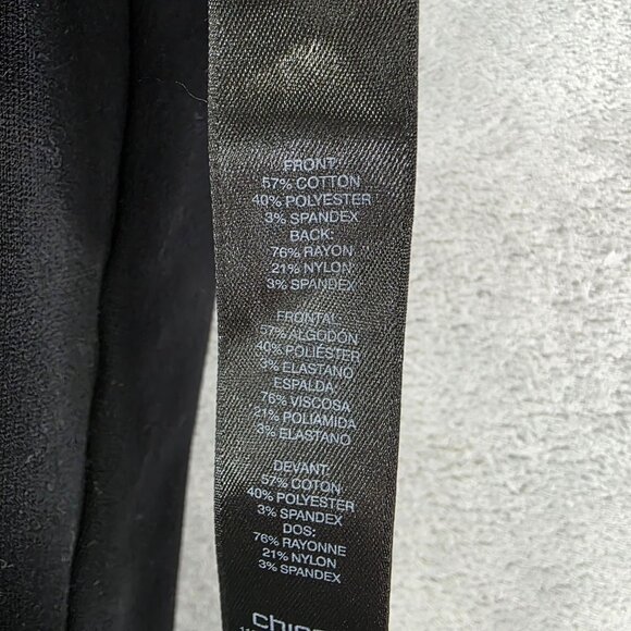 Women Chicos So Slimming Black & Lace Patterned Ankle Pants Slim Fit Size 00 - Picture 5 of 11